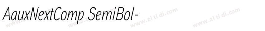 AauxNextComp SemiBol字体转换